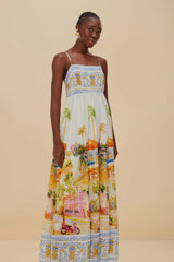 Multicolor Aracati Maxi Dress | FARM Rio Women