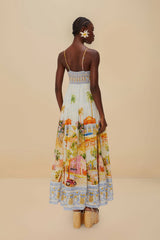 Multicolor Aracati Maxi Dress | FARM Rio Women