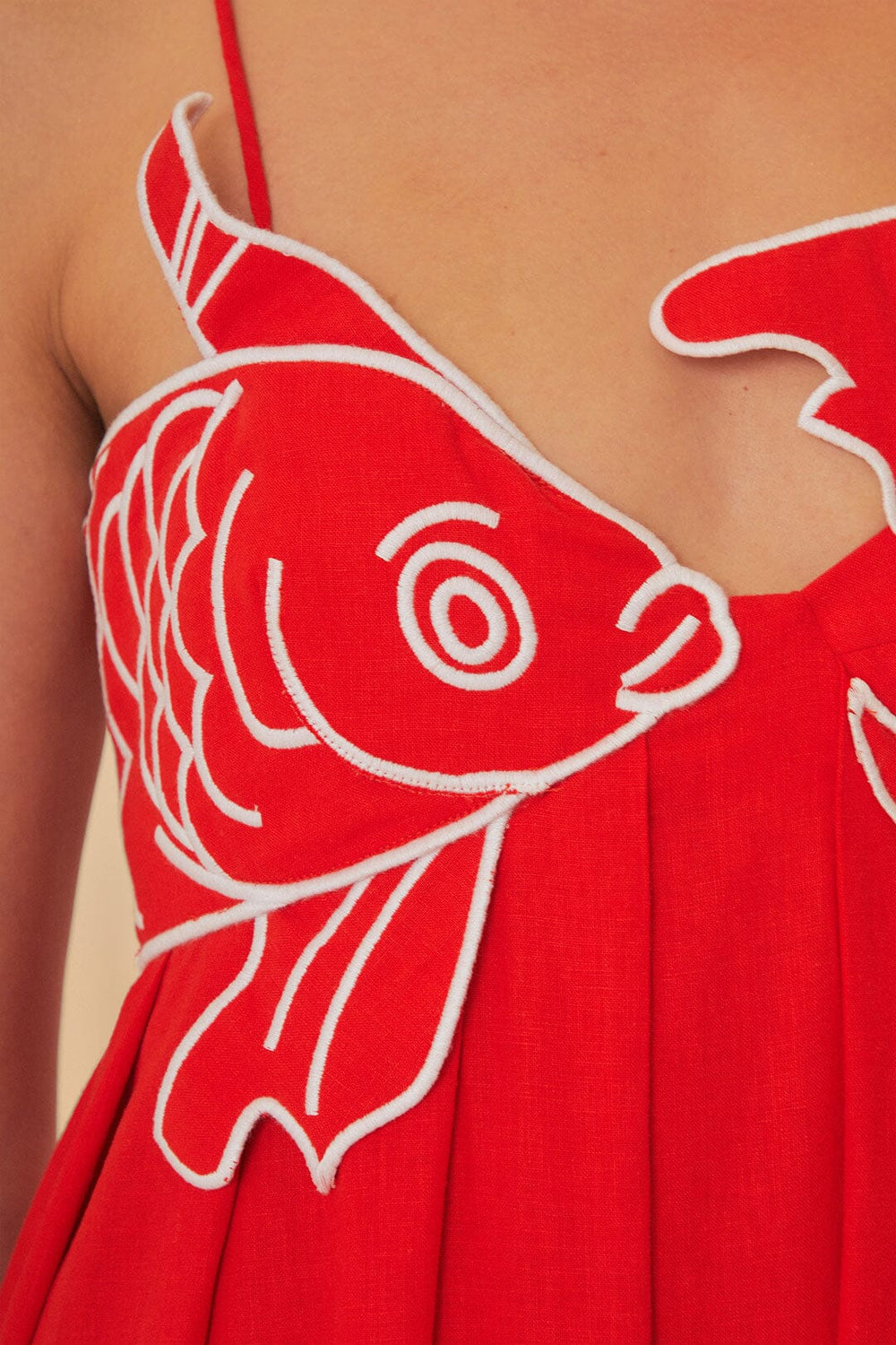 Red Fish Top Maxi Dress | FARM Rio Women