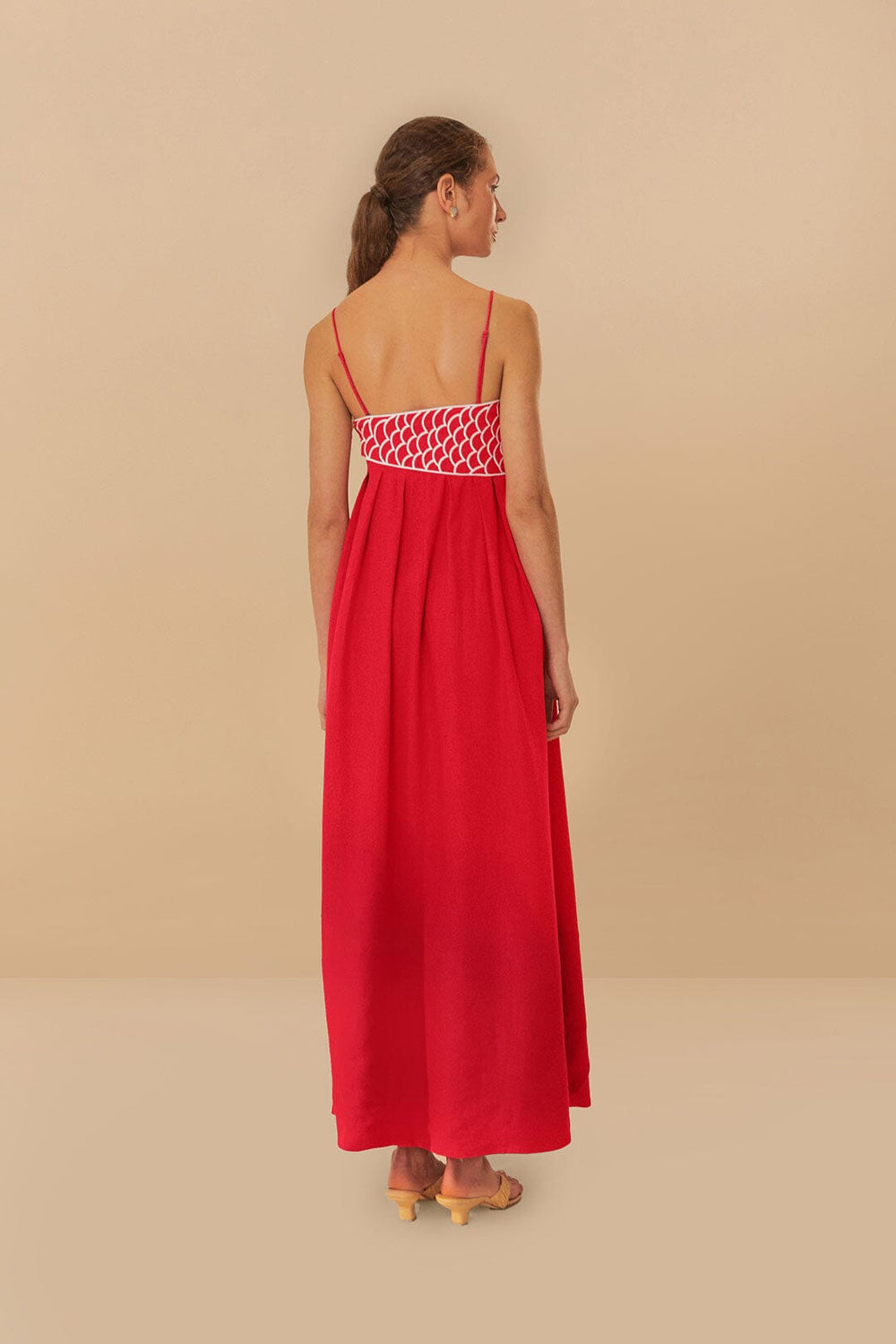 Red Fish Top Maxi Dress | FARM Rio Women
