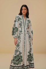 Forest Soul Off-White Maxi Dress | FARM Rio Women