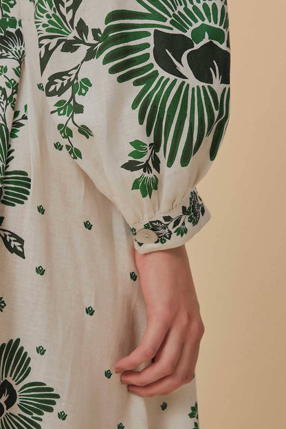 Forest Soul Off-White Maxi Dress | FARM Rio Women