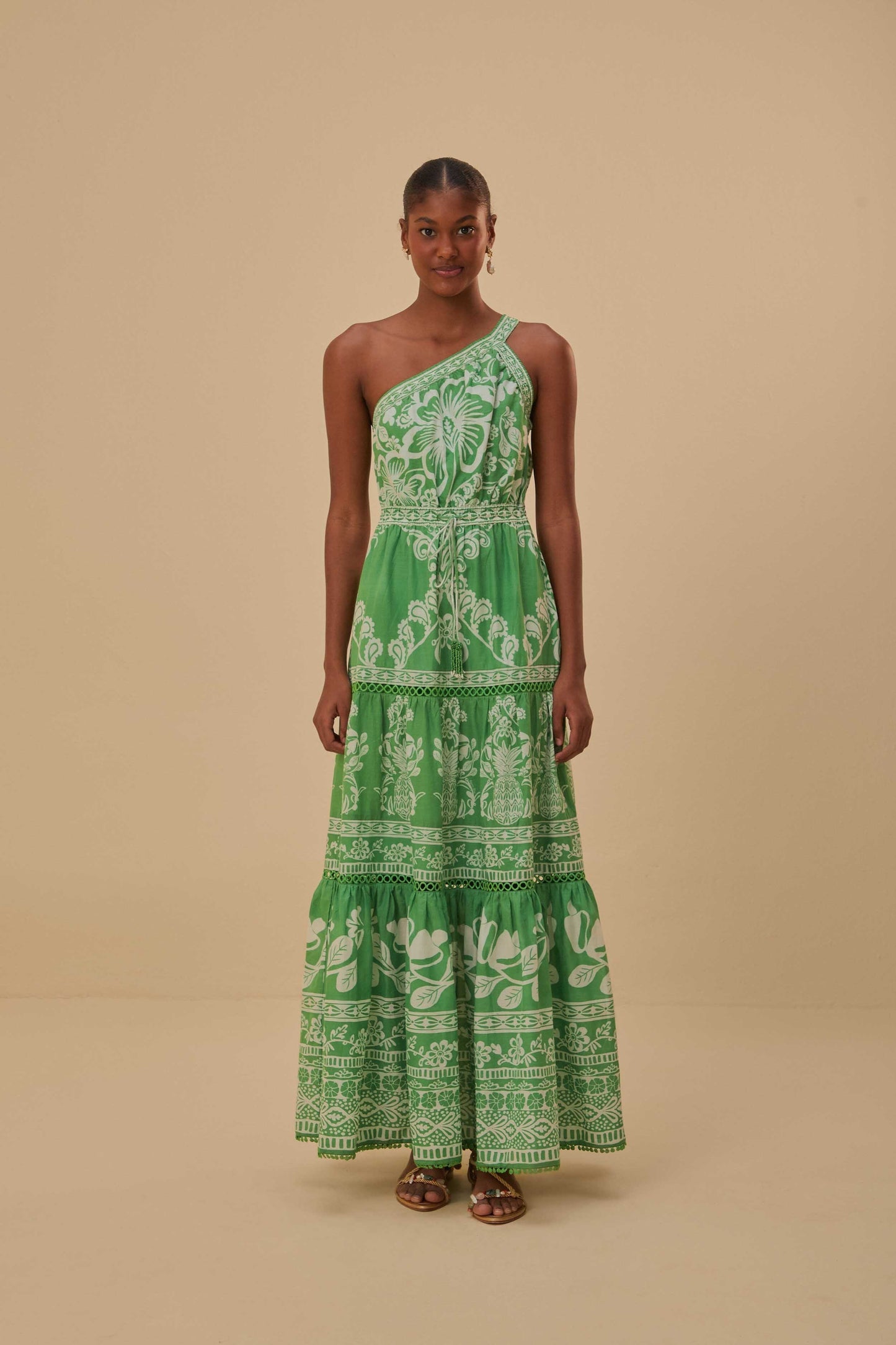 Green Sweet Garden Maxi Dress | FARM Rio Women