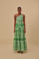Green Sweet Garden Maxi Dress | FARM Rio Women