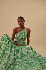 Green Sweet Garden Maxi Dress | FARM Rio Women