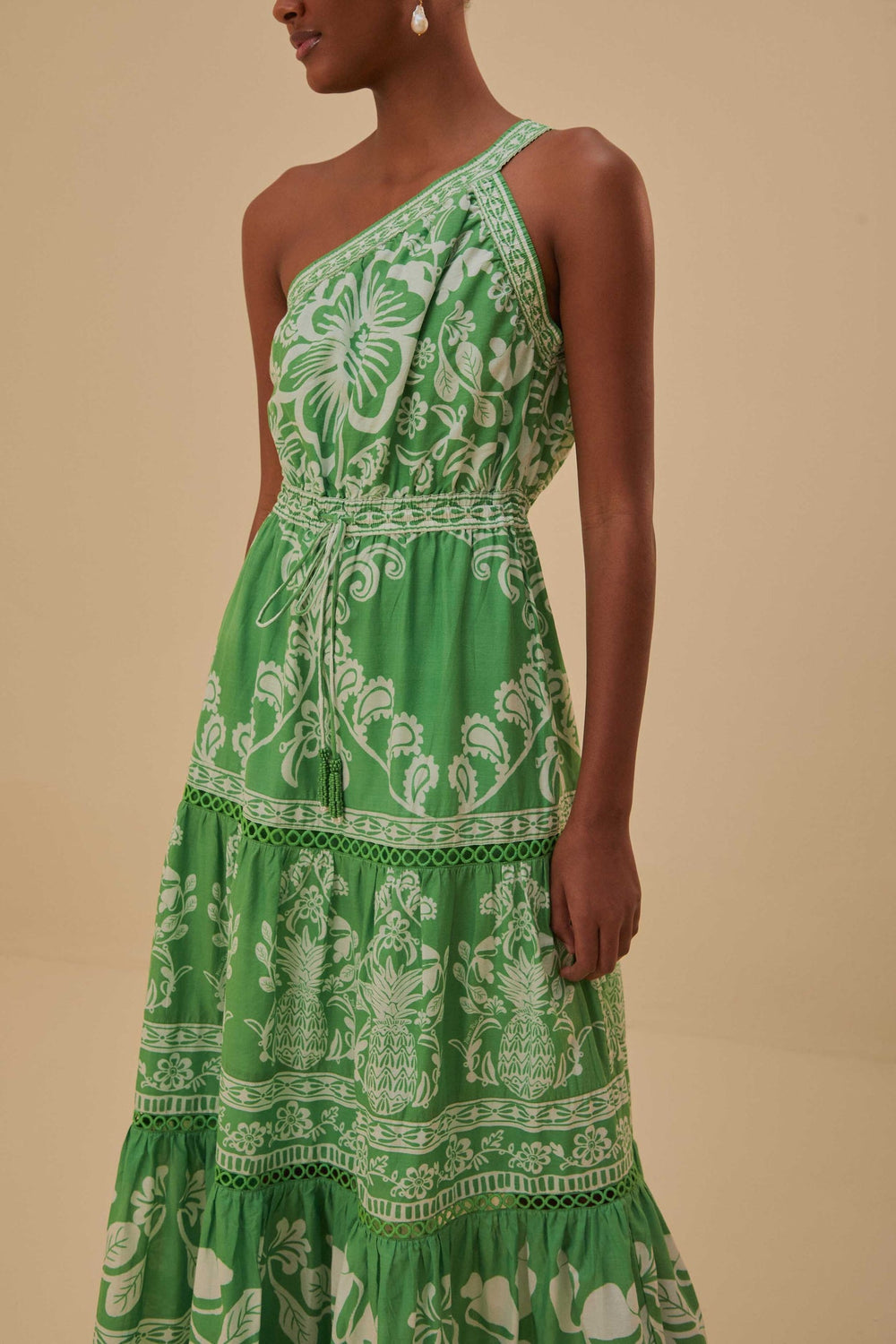 Green Sweet Garden Maxi Dress | FARM Rio Women