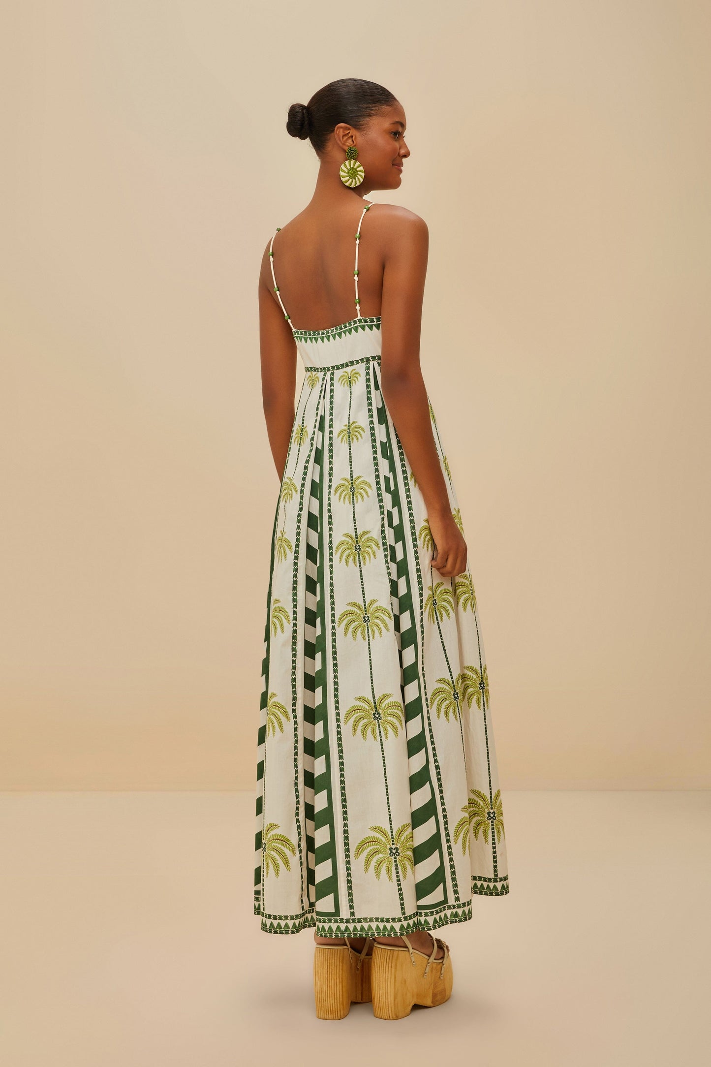 Off-White Milani Cocopalm Maxi Dress | FARM Rio Women