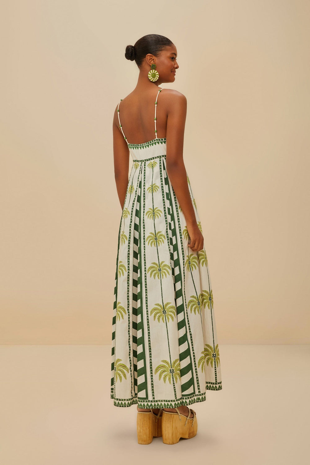 Off-White Milani Cocopalm Maxi Dress | FARM Rio Women