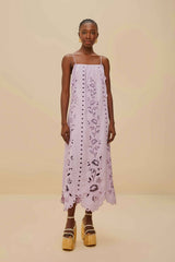 Lilac Richelieu LENZING™ ECOVERO™ Euroflax™ Maxi Dress | FARM Rio Women