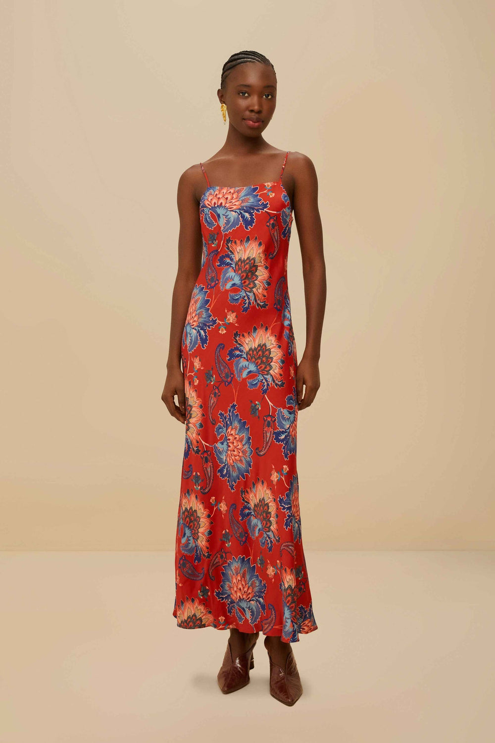 Red Luang LENZING™ Maxi Dress | FARM Rio Women