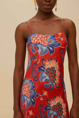 Red Luang LENZING™ Maxi Dress | FARM Rio Women
