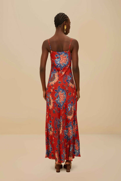 Red Luang LENZING™ Maxi Dress | FARM Rio Women