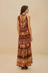 Burgundy Bella Maxi Dress | FARM Rio Women