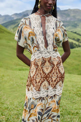 Mixed Snake Garden Maxi Dress | FARM Rio | FARM Rio Women
