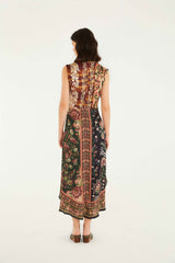 Mixed Winter Garden Lenzing™ Ecovero™ Viscose Sleeveless Maxi Dress | FARM Rio | FARM Rio Women