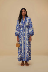Off-White Flora Tapestry Lenzing™ Ecovero™ Euroflax™ Maxi Dress | FARM Rio Women