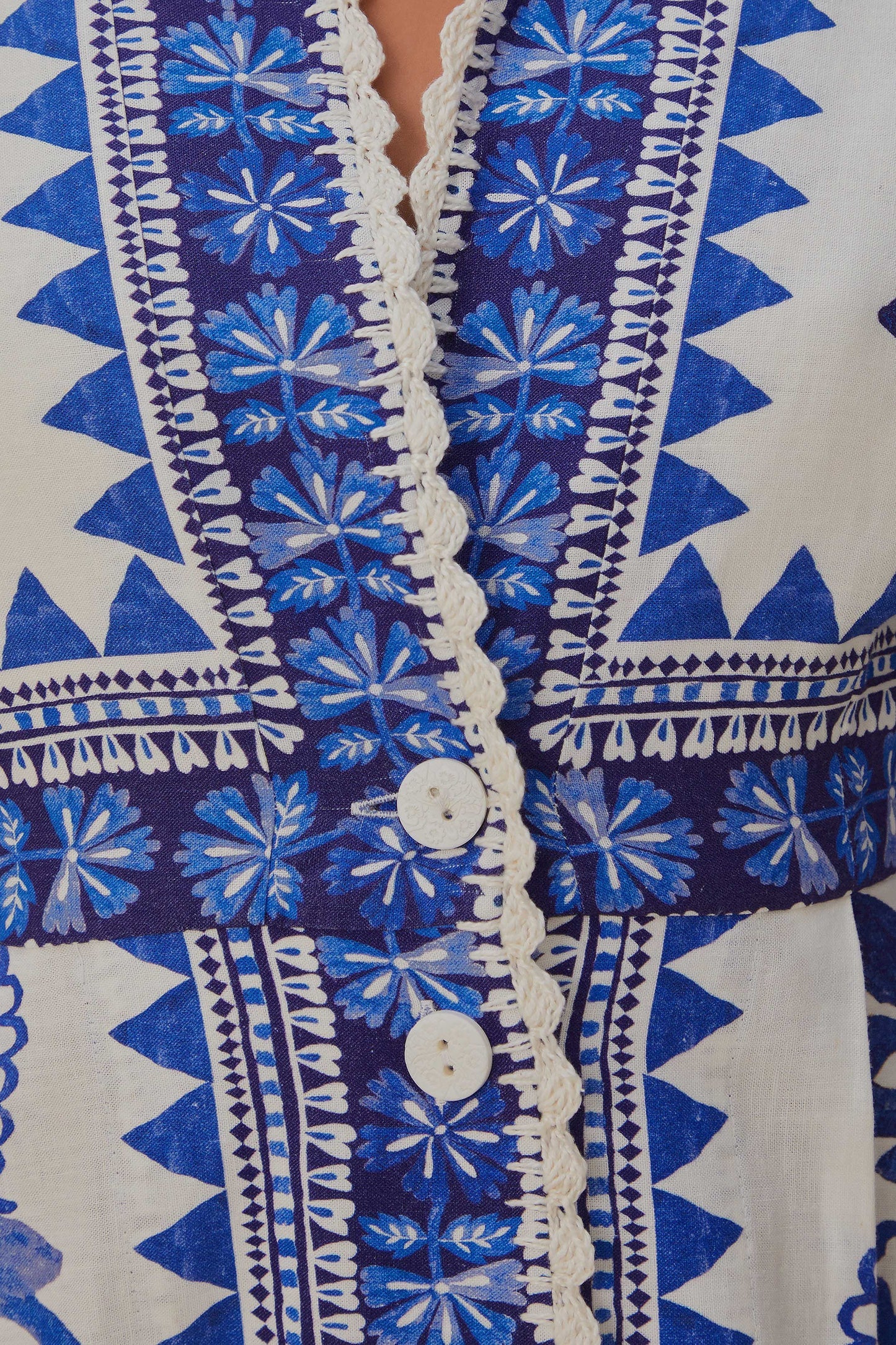 Off-White Flora Tapestry Lenzing™ Ecovero™ Euroflax™ Maxi Dress | FARM Rio Women