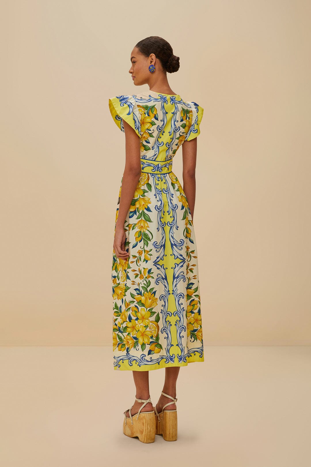 Off-White Sicily Scarf Organic Cotton Maxi Dress | FARM Rio Women