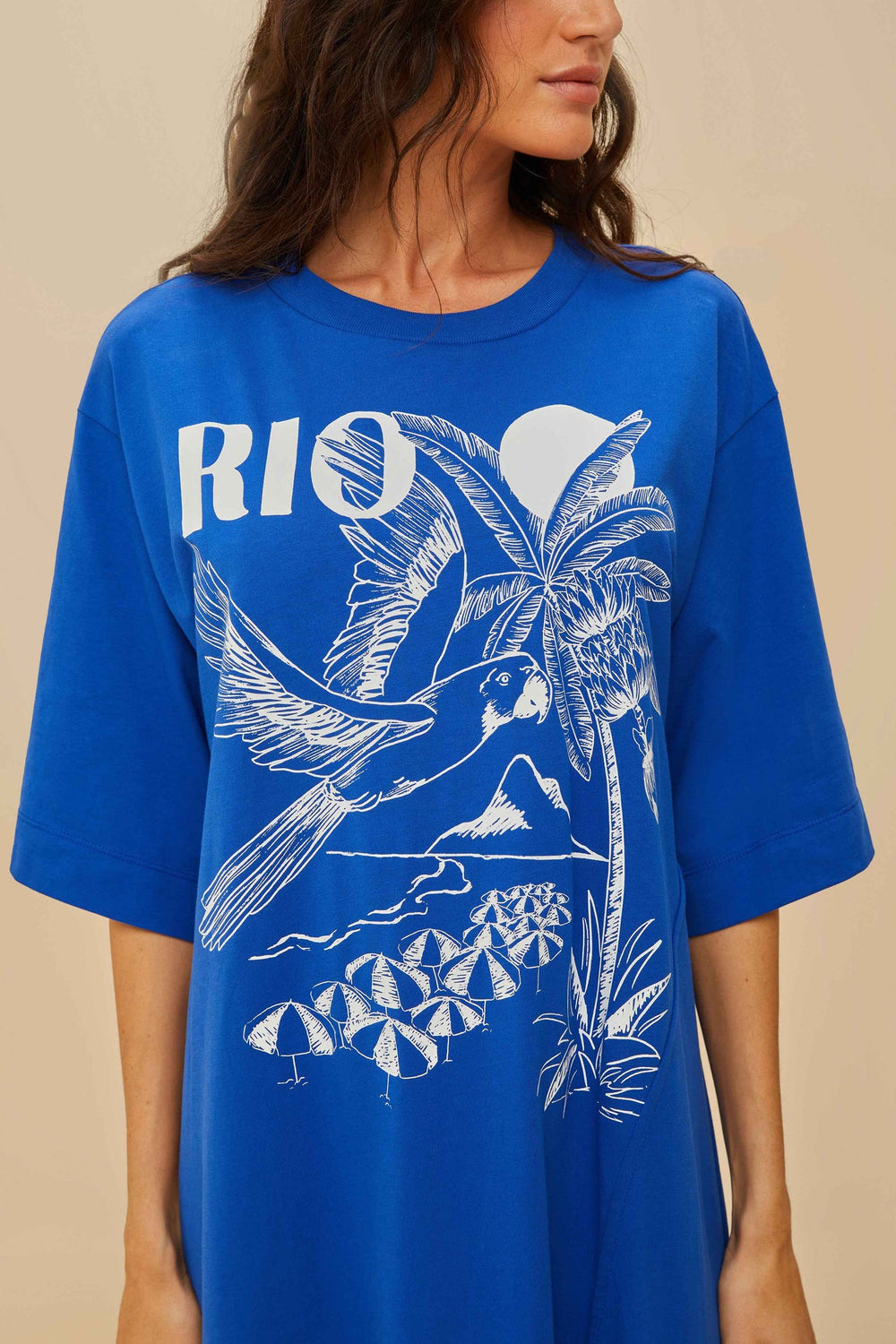 Blue Rio Organic Cotton Maxi Dress | FARM Rio Women