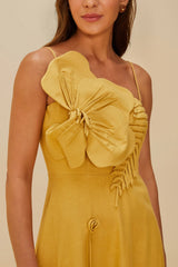 Sand Garden LENZING™ ECOVERO™ Euroflax™ Midi Dress | FARM Rio Women