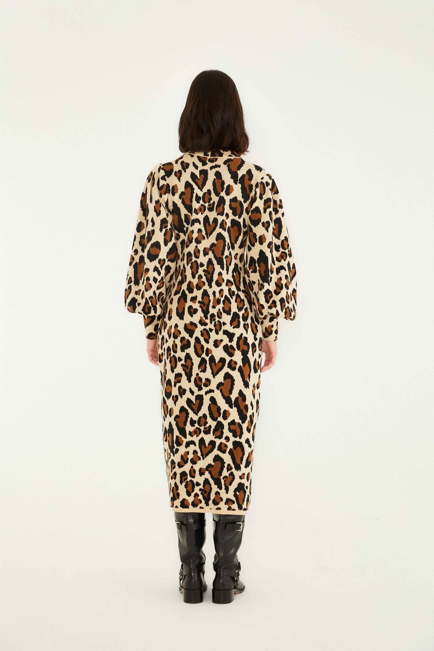 Leopard Print Knit Midi Dress | FARM Rio | FARM Rio Women