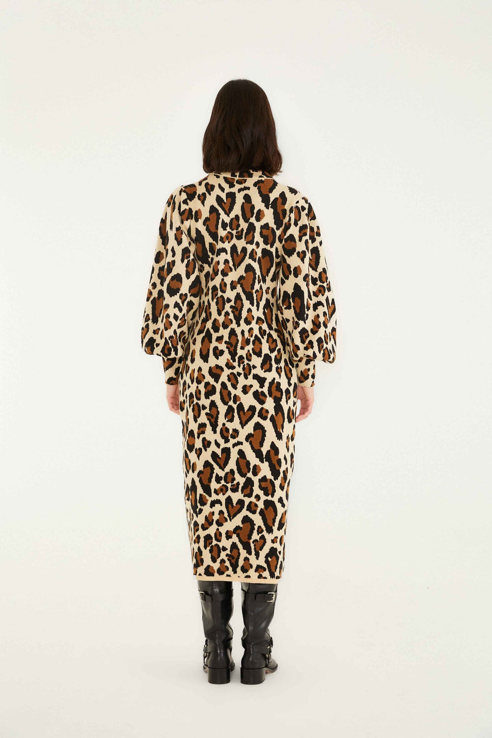 Leopard Print Knit Midi Dress | FARM Rio | FARM Rio Women
