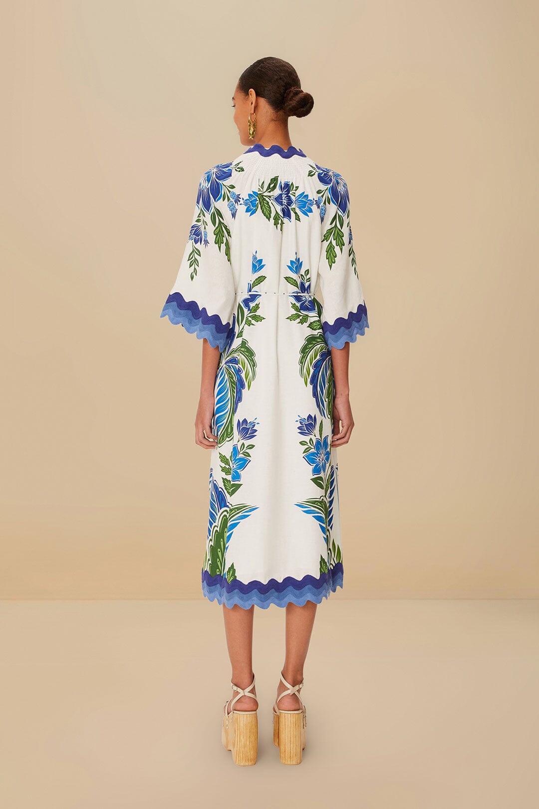 Off-White Tropicance Tunic LENZING™ ECOVERO™ Euroflax™ Midi Dress | FARM Rio Women