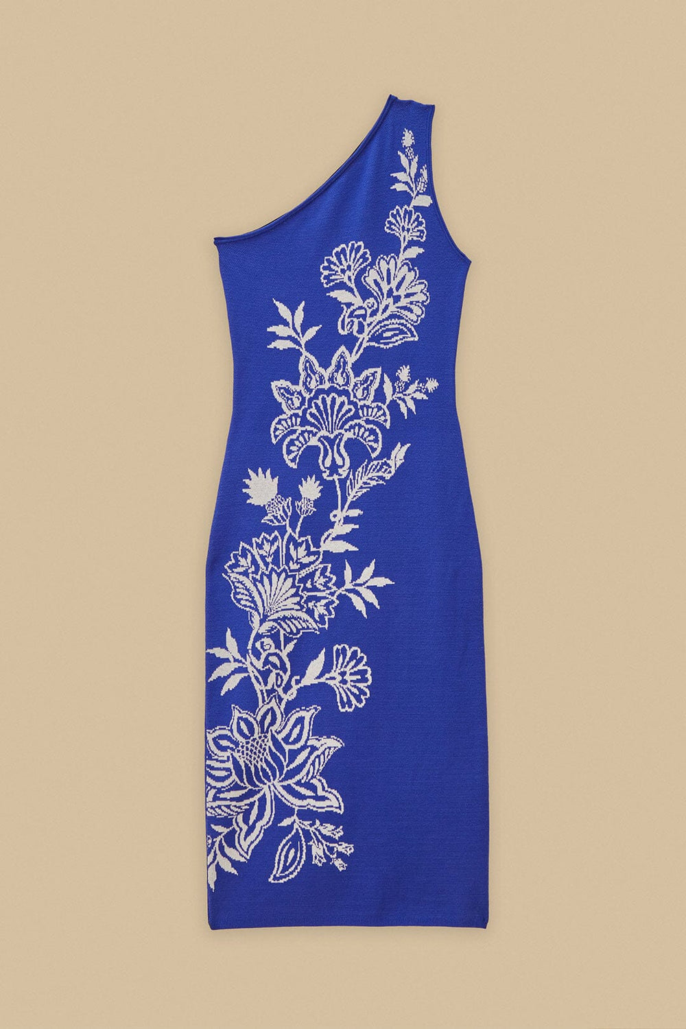 Blue Porcelain Garden Knit Midi Dress | FARM Rio Women