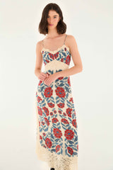 Sand Francesca Midi Dress | FARM Rio | FARM Rio Women
