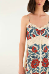 Sand Francesca Midi Dress | FARM Rio | FARM Rio Women