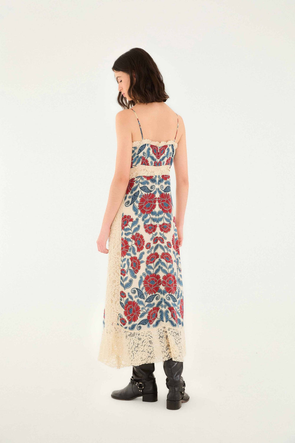 Sand Francesca Midi Dress | FARM Rio | FARM Rio Women