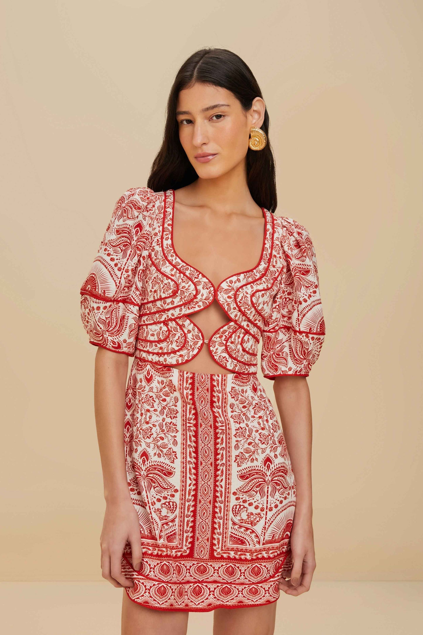 Red River Ride LENZING™ ECOVERO™ Euroflax™ Mini Dress | FARM Rio Women