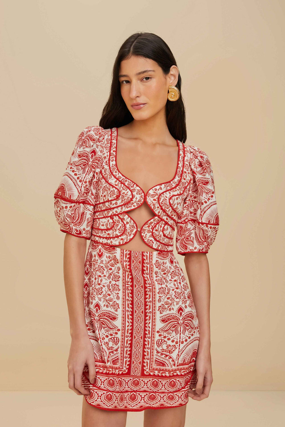 Red River Ride LENZING™ ECOVERO™ Euroflax™ Mini Dress | FARM Rio Women