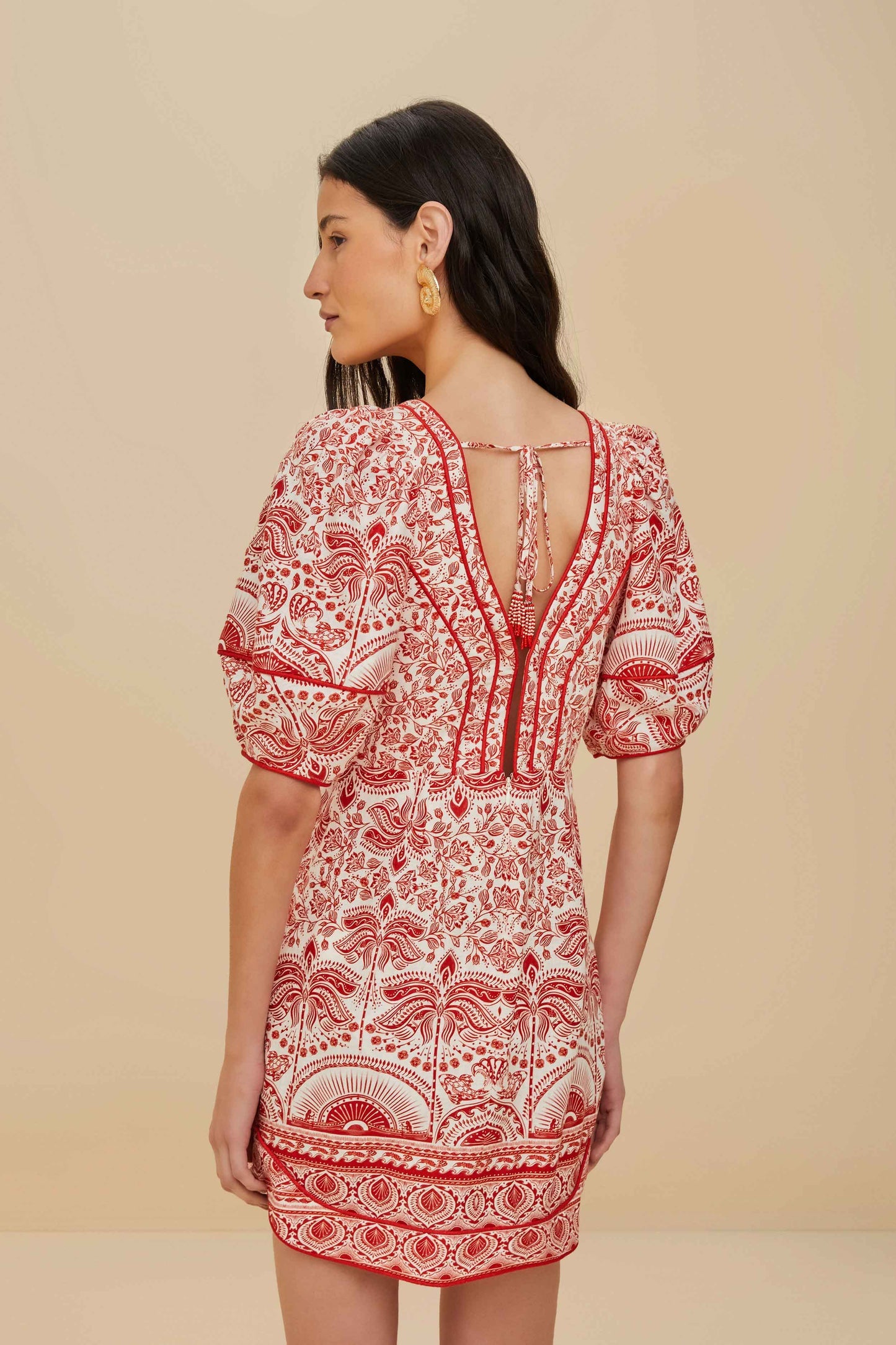 Red River Ride LENZING™ ECOVERO™ Euroflax™ Mini Dress | FARM Rio Women