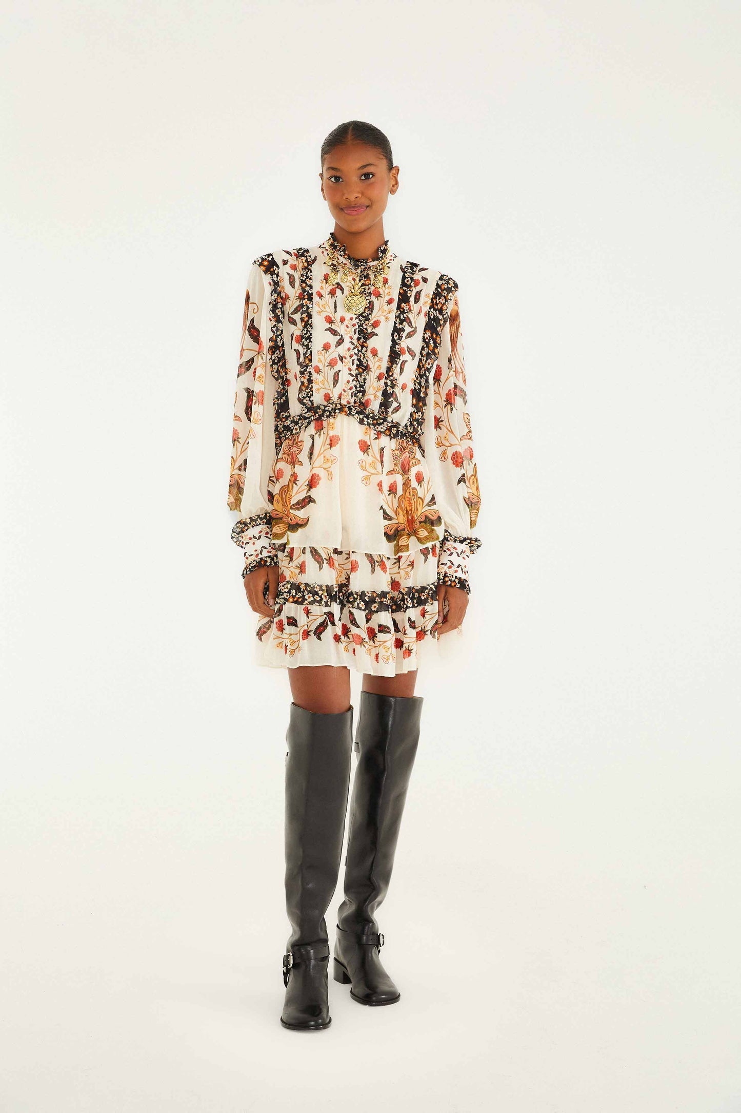 Cream Berry Garden Mini Dress | FARM Rio | FARM Rio Women