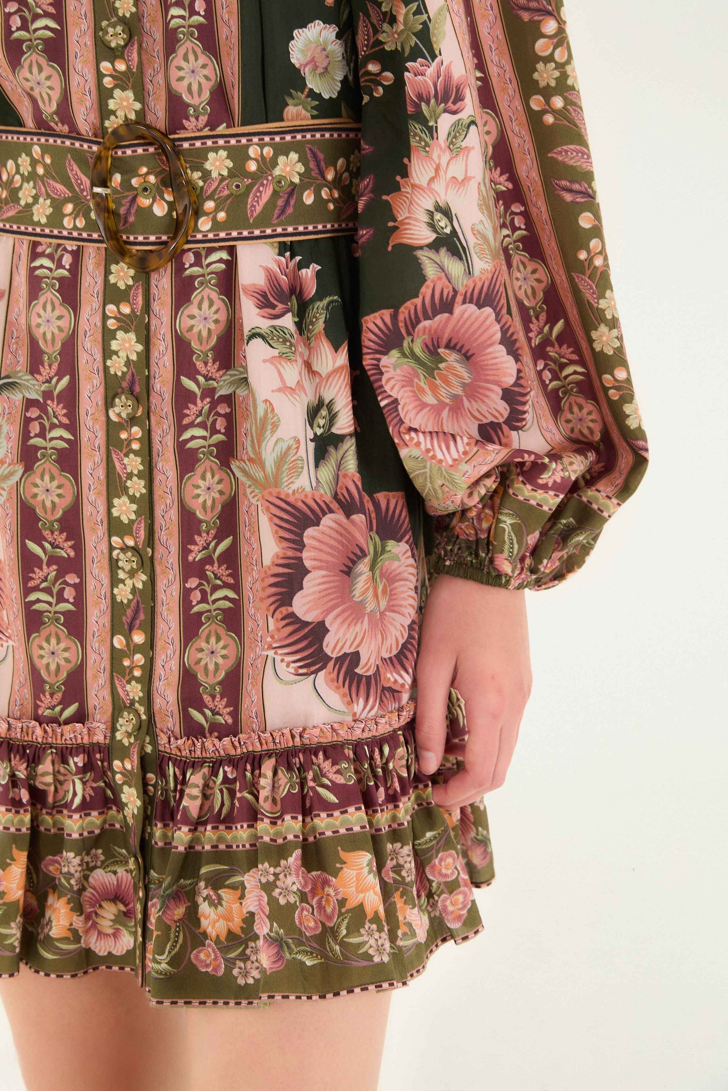 Green Flowering Garden Tree Mini Dress | FARM Rio | FARM Rio Women