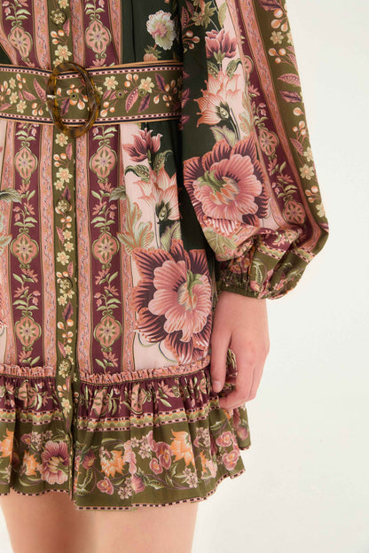 Green Flowering Garden Tree Mini Dress | FARM Rio | FARM Rio Women