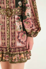 Green Flowering Garden Tree Mini Dress | FARM Rio | FARM Rio Women