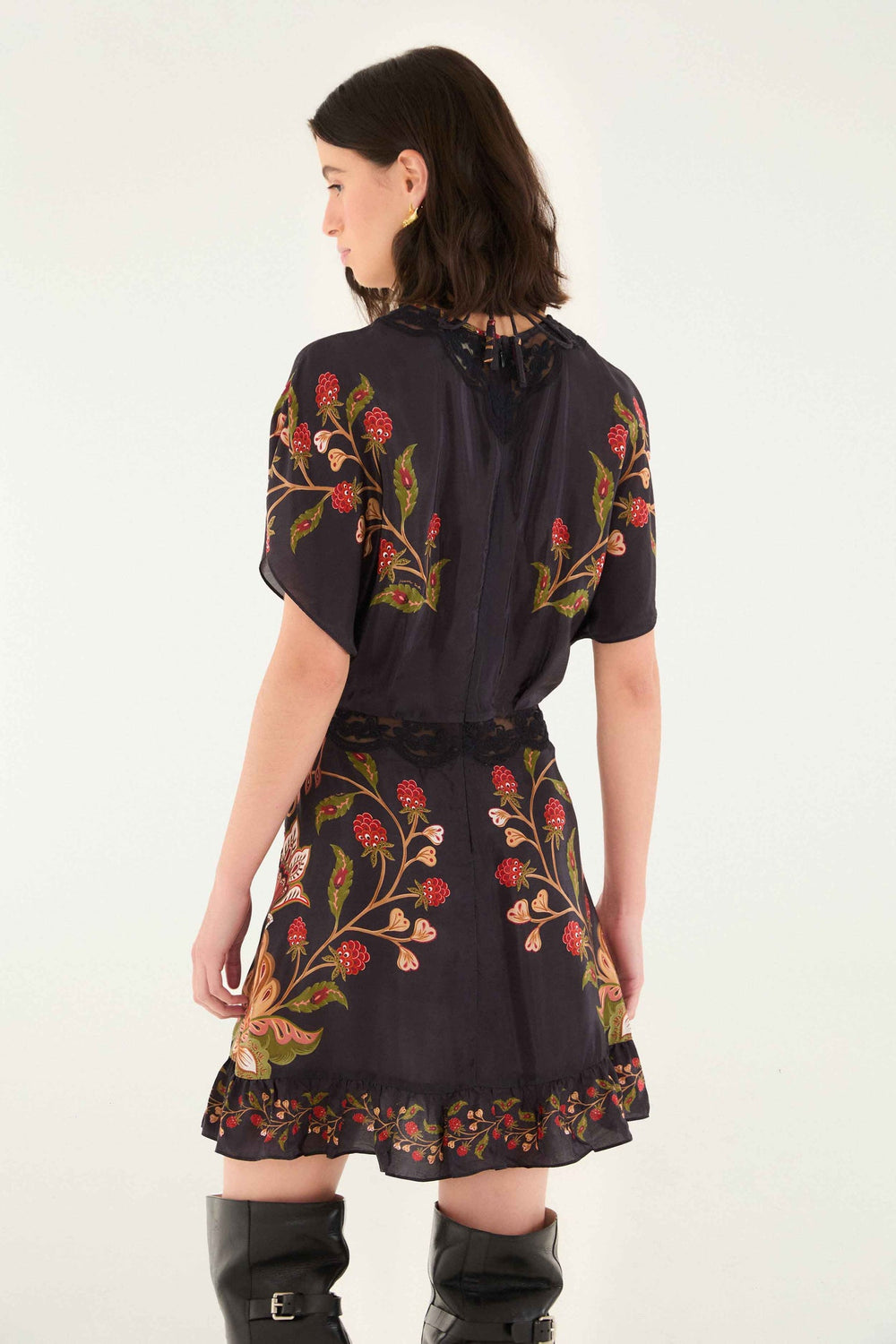Black Berry Garden Mini Dress | FARM Rio | FARM Rio Women
