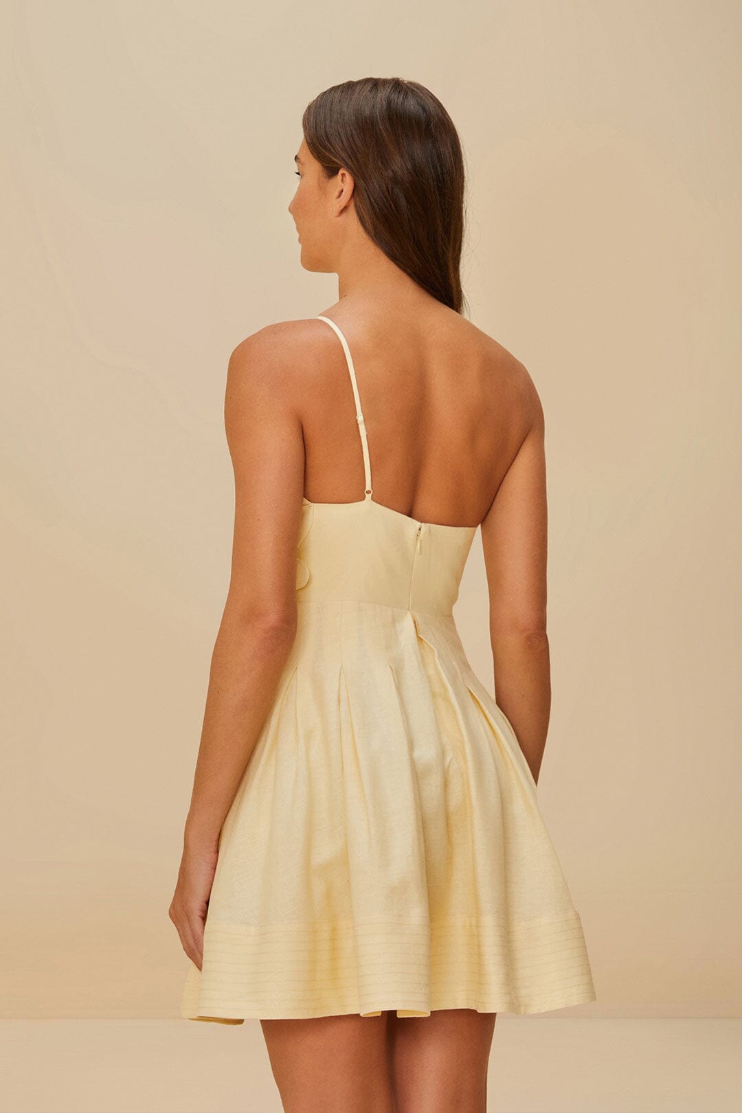 Off-White Lea LENZING™ ECOVERO™ Euroflax™ Mini Dress | FARM Rio Women
