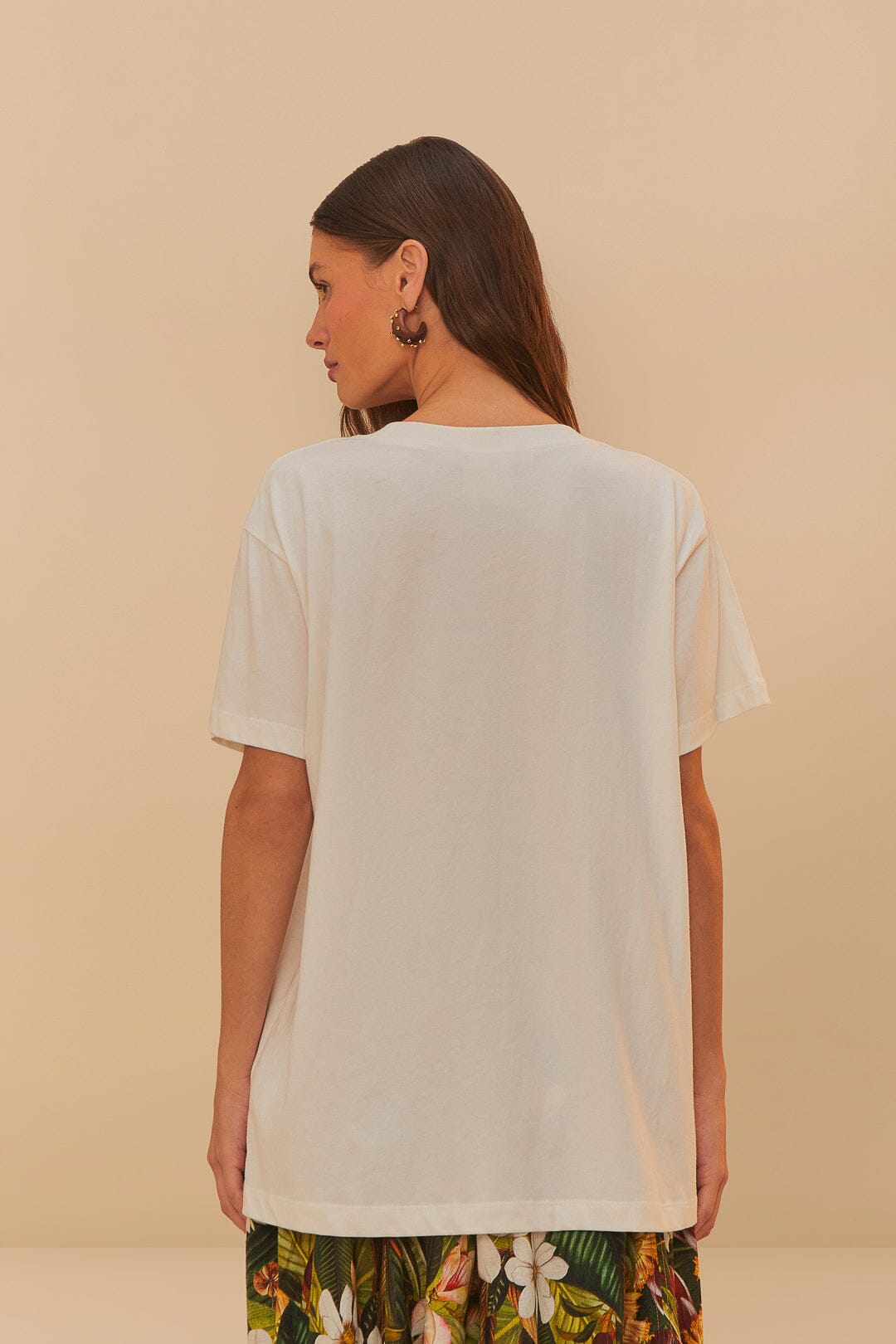 Off-White Buena Gente Relaxed T-Shirt | FARM Rio Women