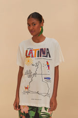 Off-White America Latina Relaxed T-Shirt | FARM Rio Women
