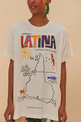 Off-White America Latina Relaxed T-Shirt | FARM Rio Women
