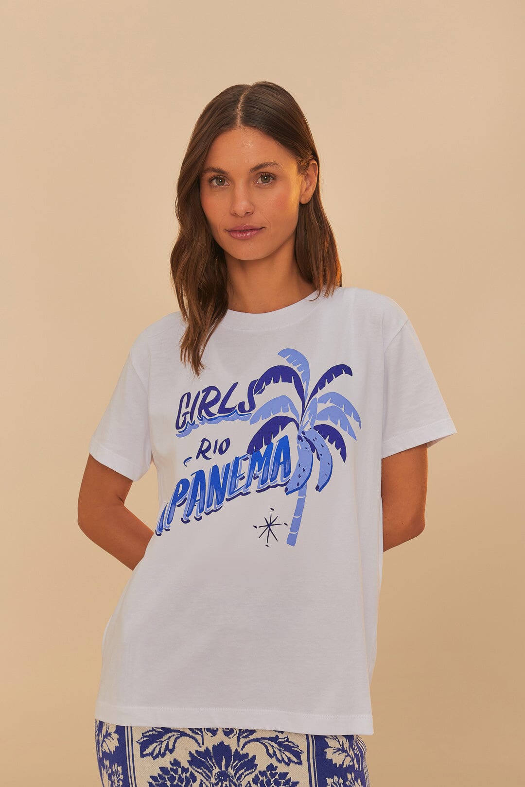 Off-White Girls Rio Ipanema T-Shirt | FARM Rio Women