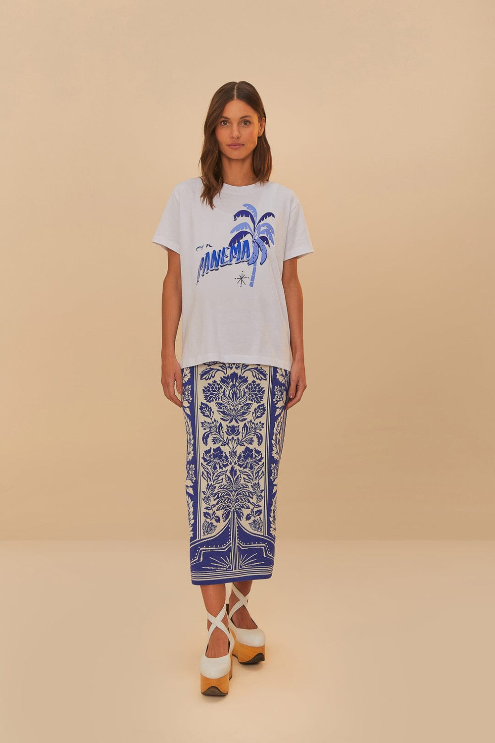 Off-White Girls Rio Ipanema T-Shirt | FARM Rio Women