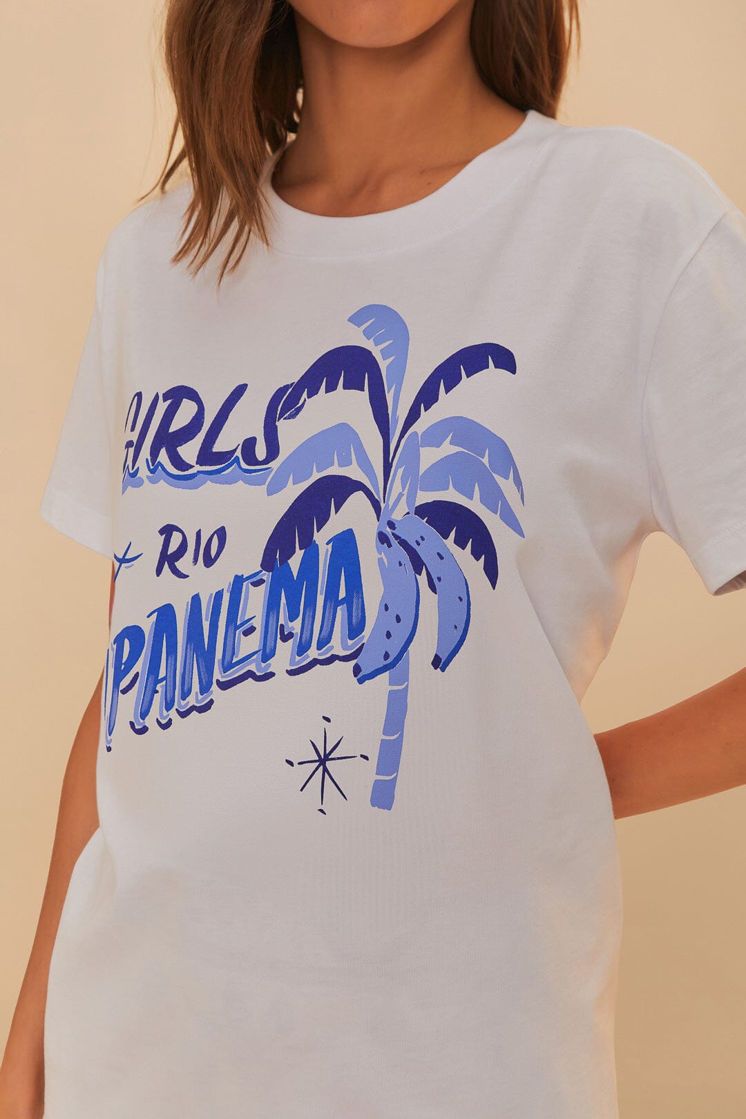 Off-White Girls Rio Ipanema T-Shirt | FARM Rio Women