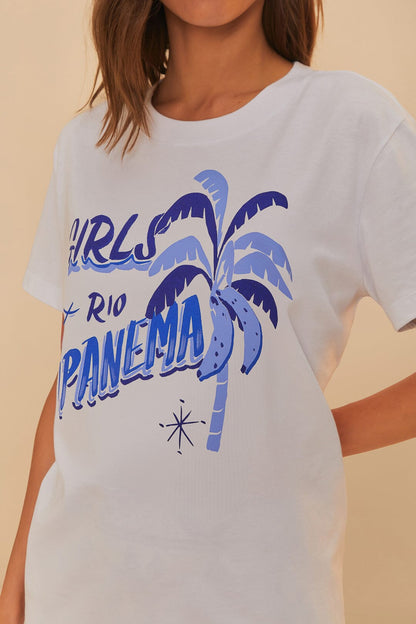 Off-White Girls Rio Ipanema T-Shirt | FARM Rio Women