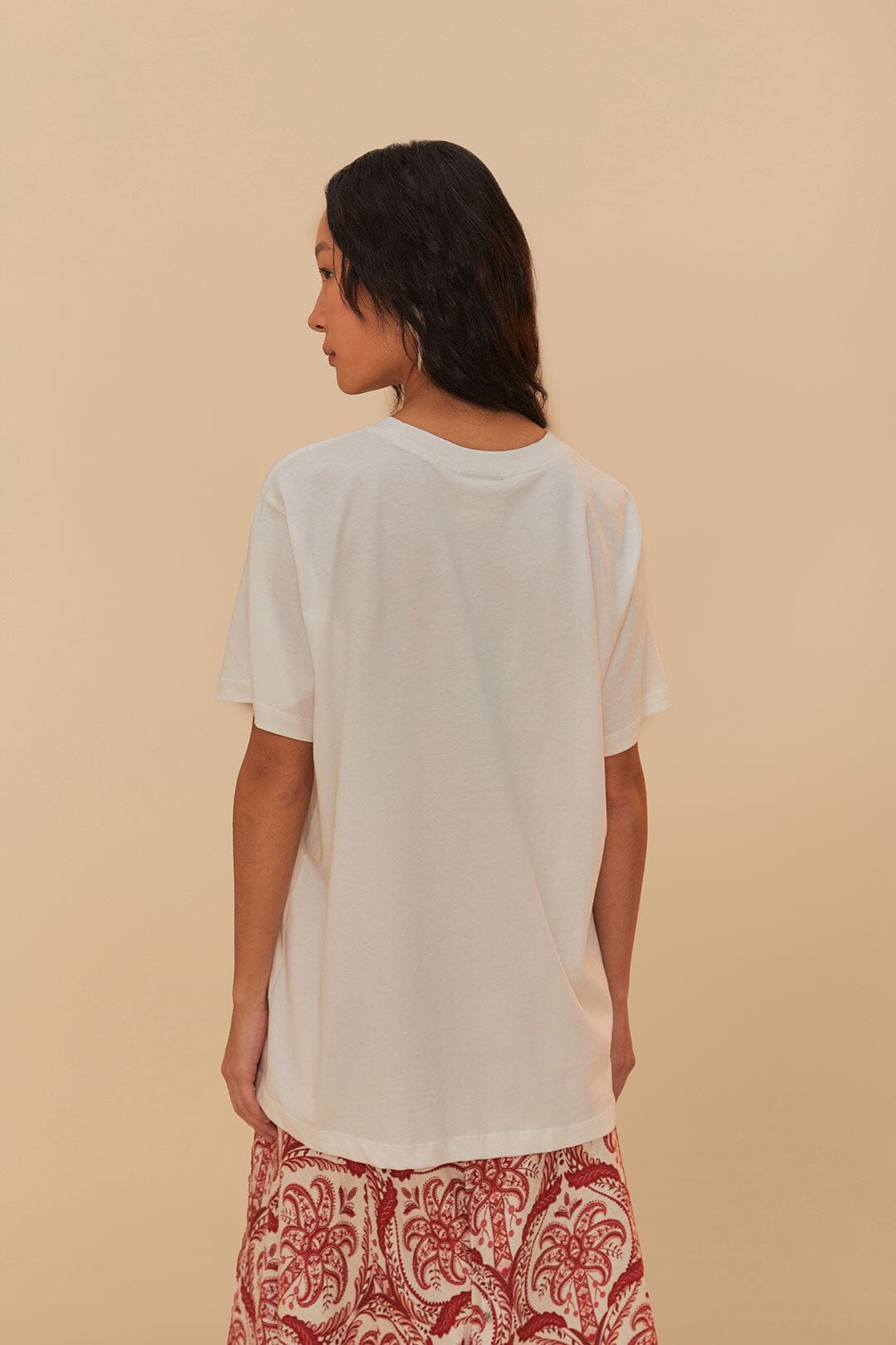 Off-White From Brasil To The World Relaxed T-Shirt | FARM Rio Women