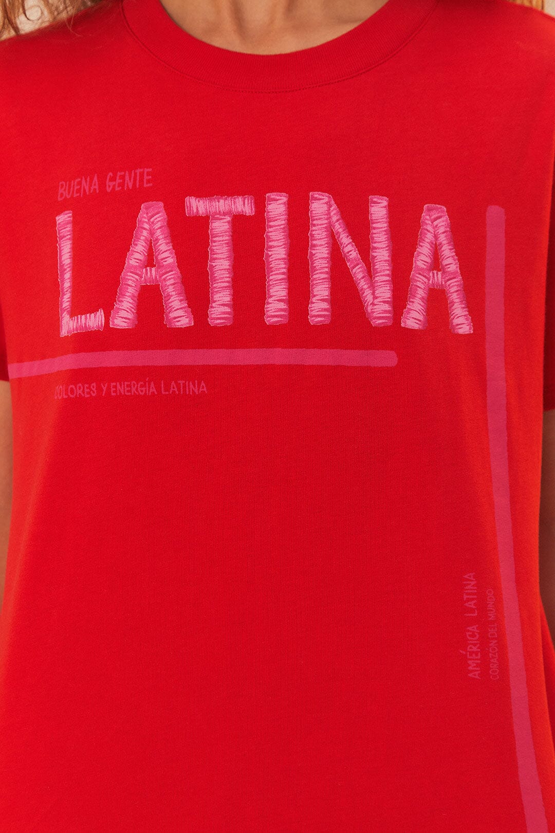 Red Latina T-Shirt | FARM Rio Women