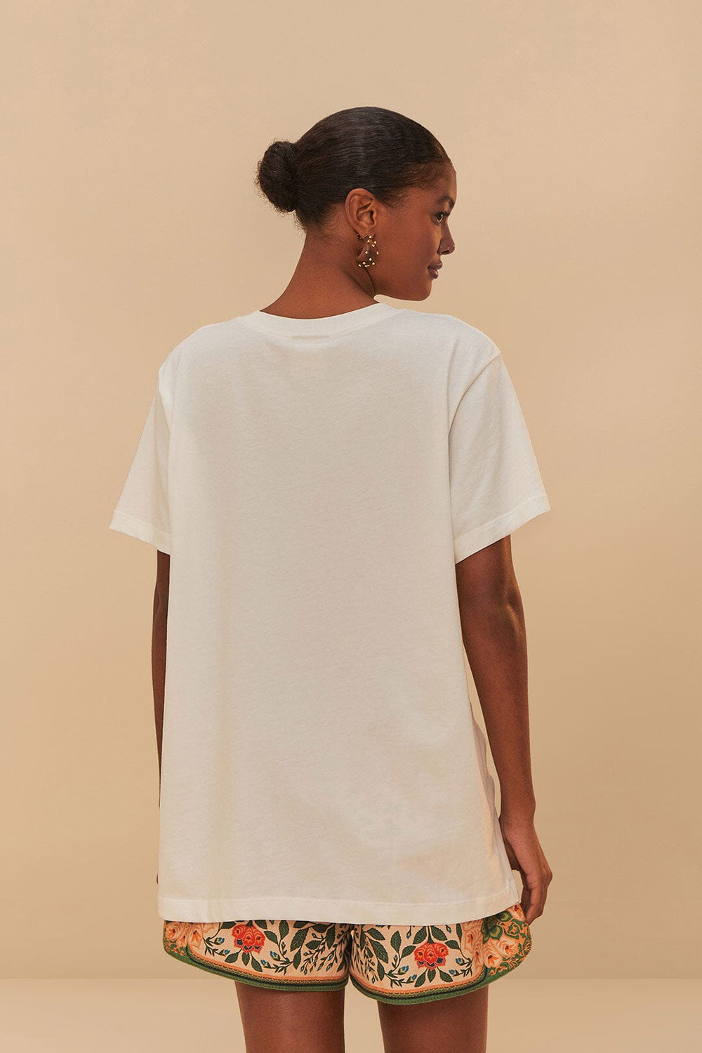Off-White Banana Cocina Relaxed T-Shirt | FARM Rio Women